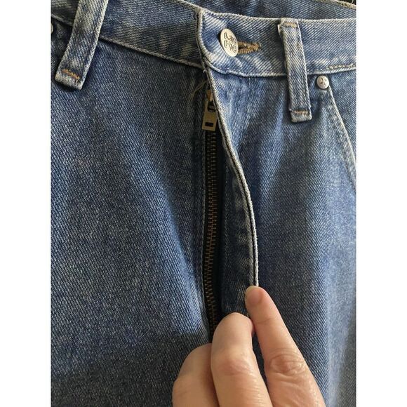 Twenty X Mens 32 x 34 Style 22 Relaxed Fit Faded Straight Leg Denim Blue Jeans - Picture 5 of 14